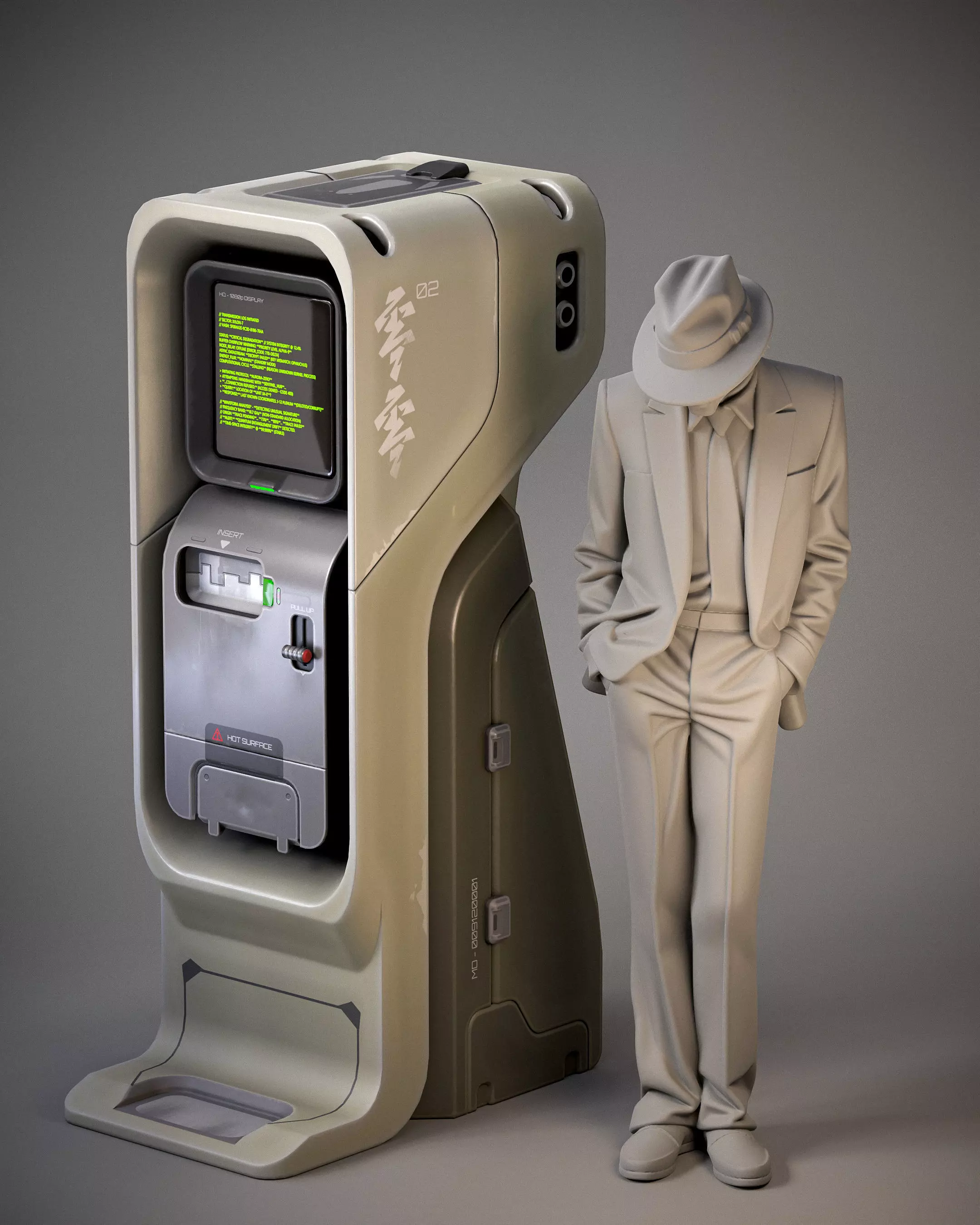 Sci-fi Console X2 PBR Low-poly 3D model_8