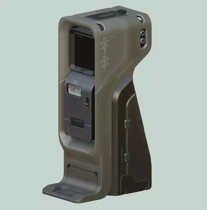 Sci-fi Console X2 PBR Low-poly 3D model_10