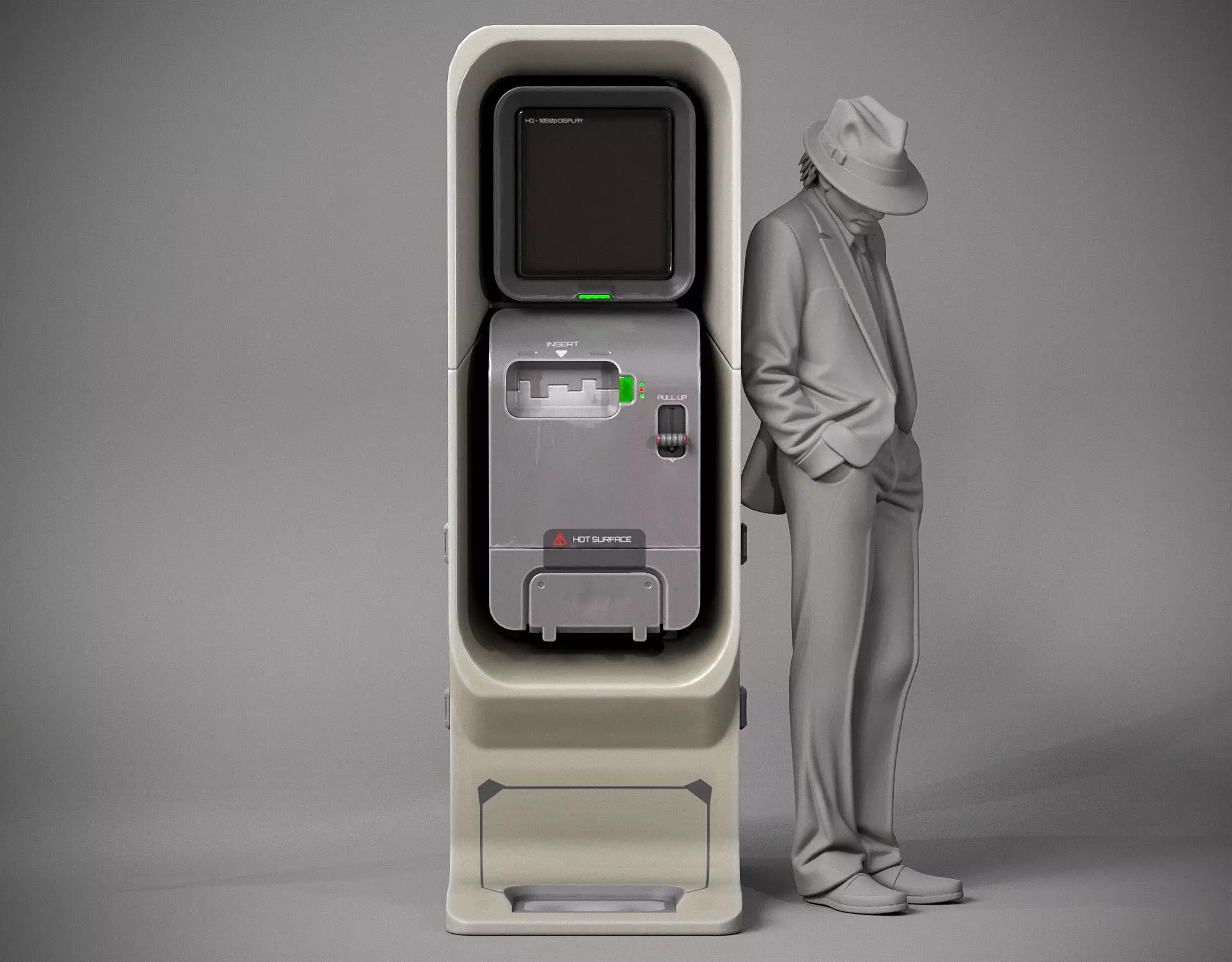 Sci-fi Console X2 PBR Low-poly 3D model_2