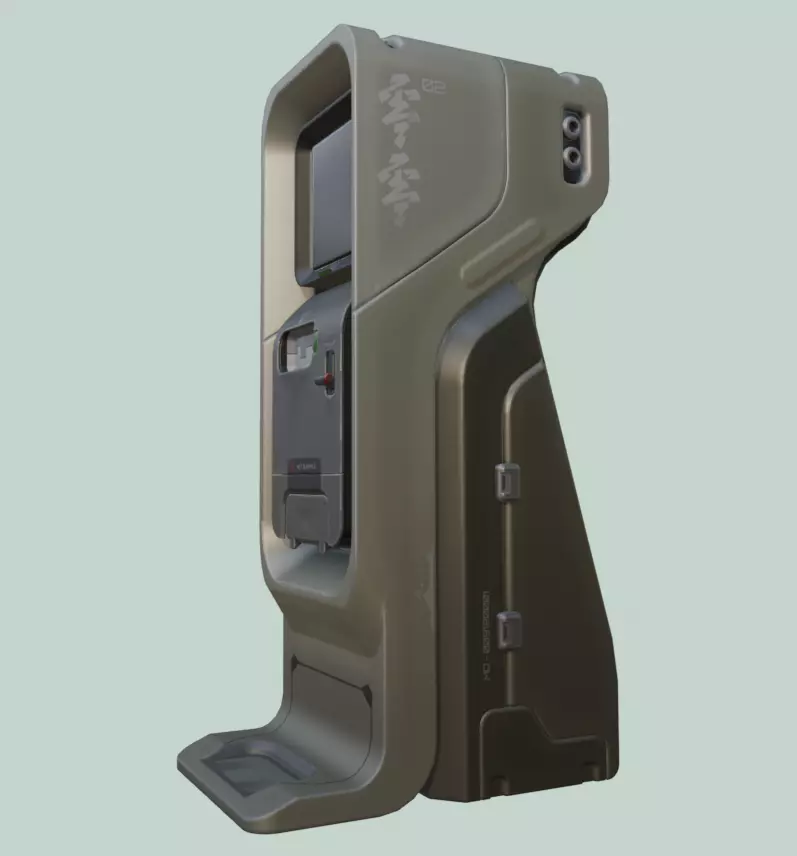 Sci-fi Console X2 PBR Low-poly 3D model_11