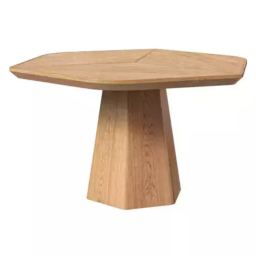 1stDibs Hexagonal Sculptural Evolve Dining Table