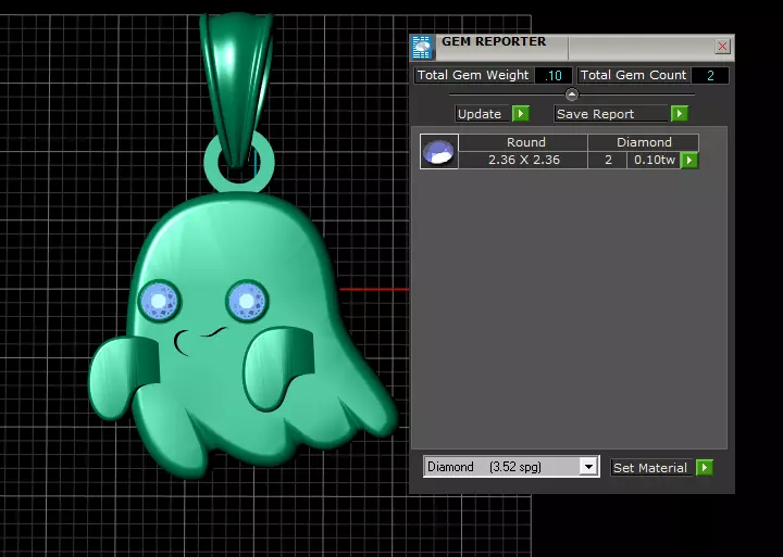 Flying Ghost Pendant 3D Printable Model 3D print model_5