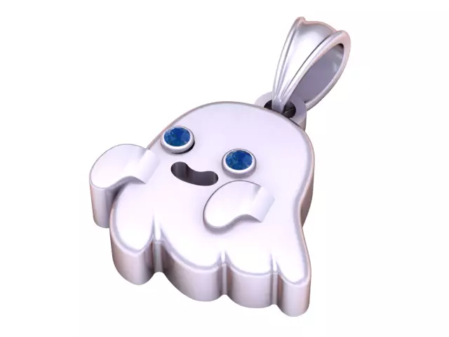 Flying Ghost Pendant 3D Printable Model 3D print model_2