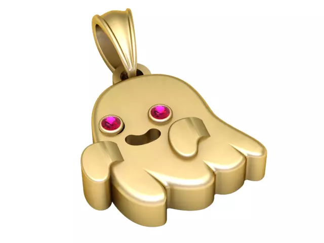 Flying Ghost Pendant 3D Printable Model 3D print model_0