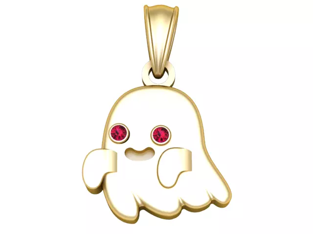 Flying Ghost Pendant 3D Printable Model 3D print model_1