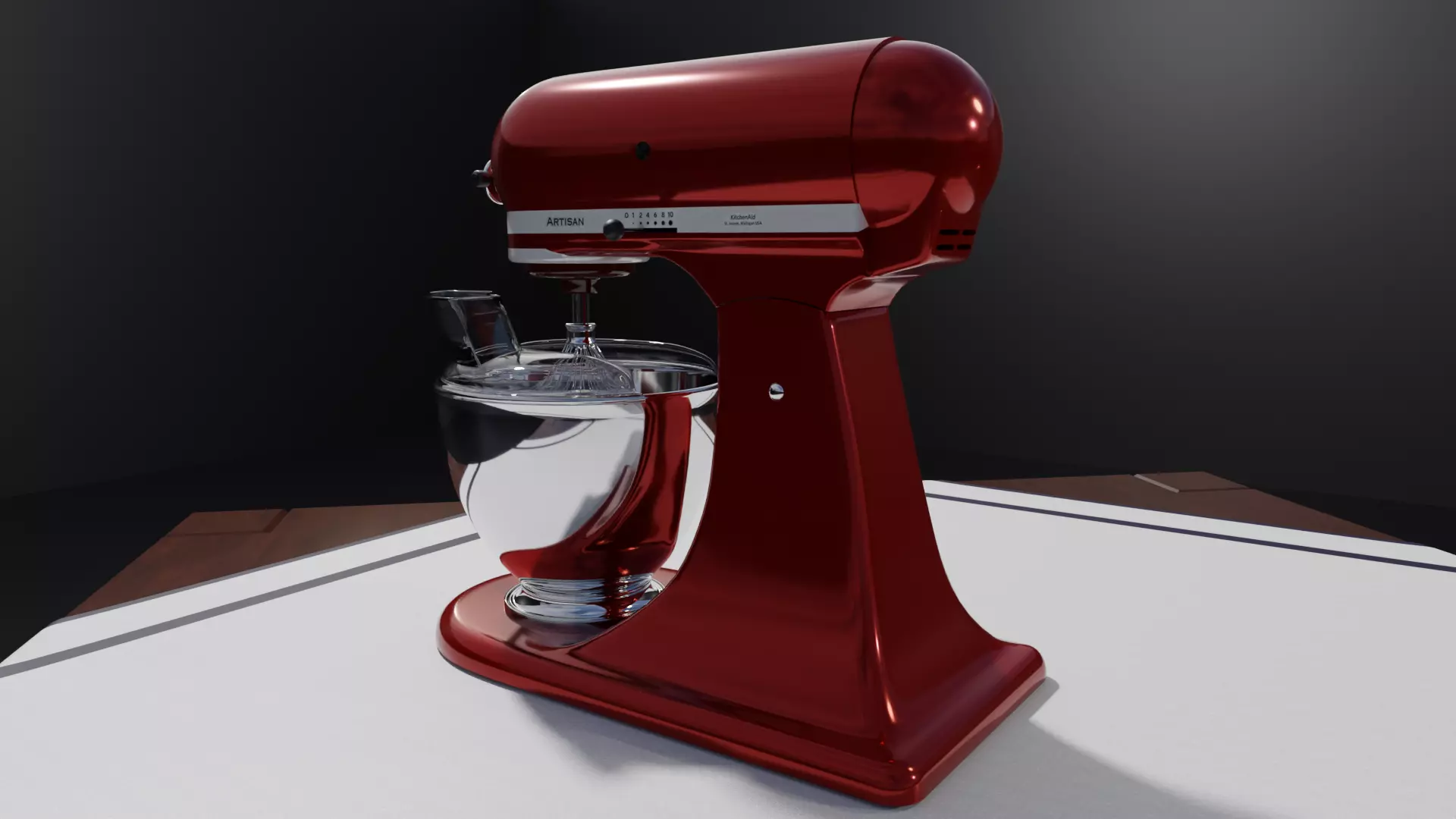 KITCHEN AID ARTISAN 3D MODEL Low-poly 3D model_3
