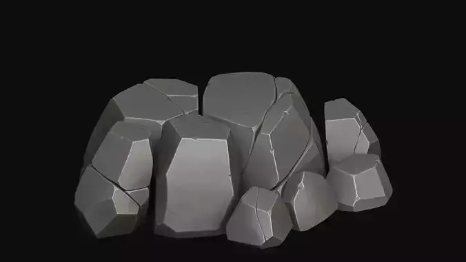 Stylized rocks