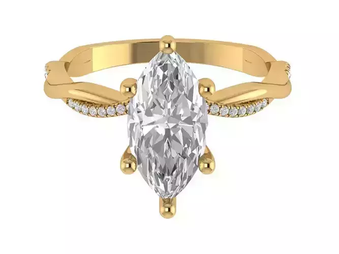 MARQUISE ENGAGEMENT BAND