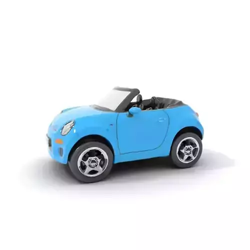 Azure Convertible Car model pack Low-poly 3D model