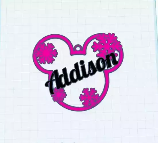 Mickey Christmas ornament pack A