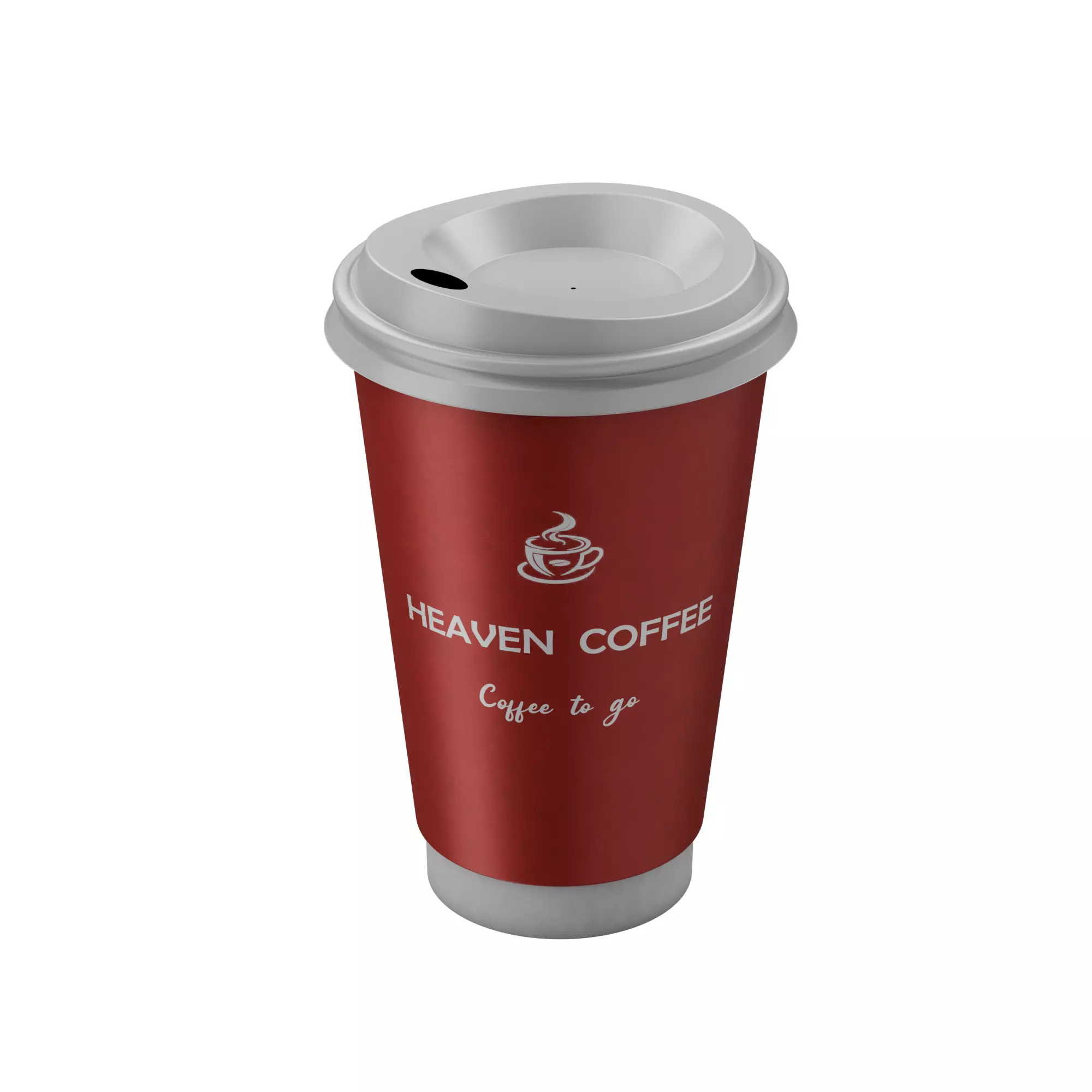Cup To Go with Latte 3D model_8
