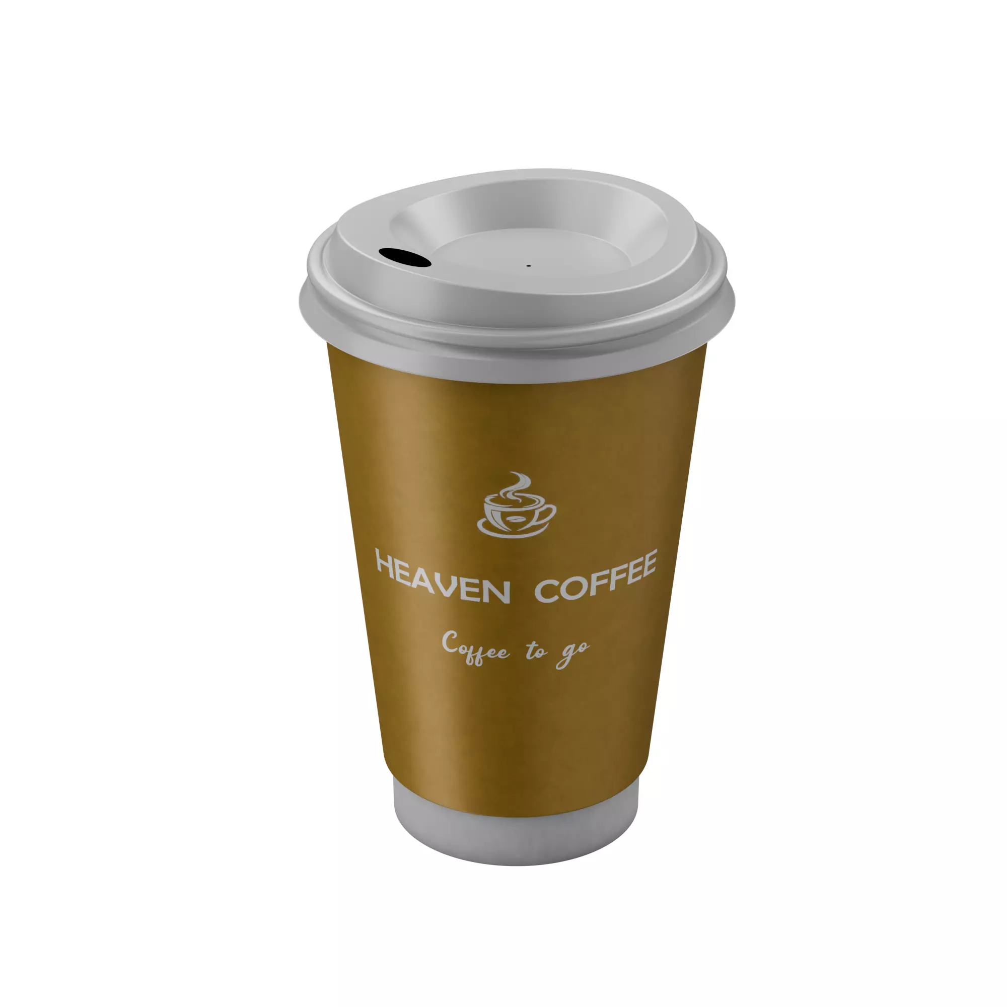 Cup To Go with Latte 3D model_3