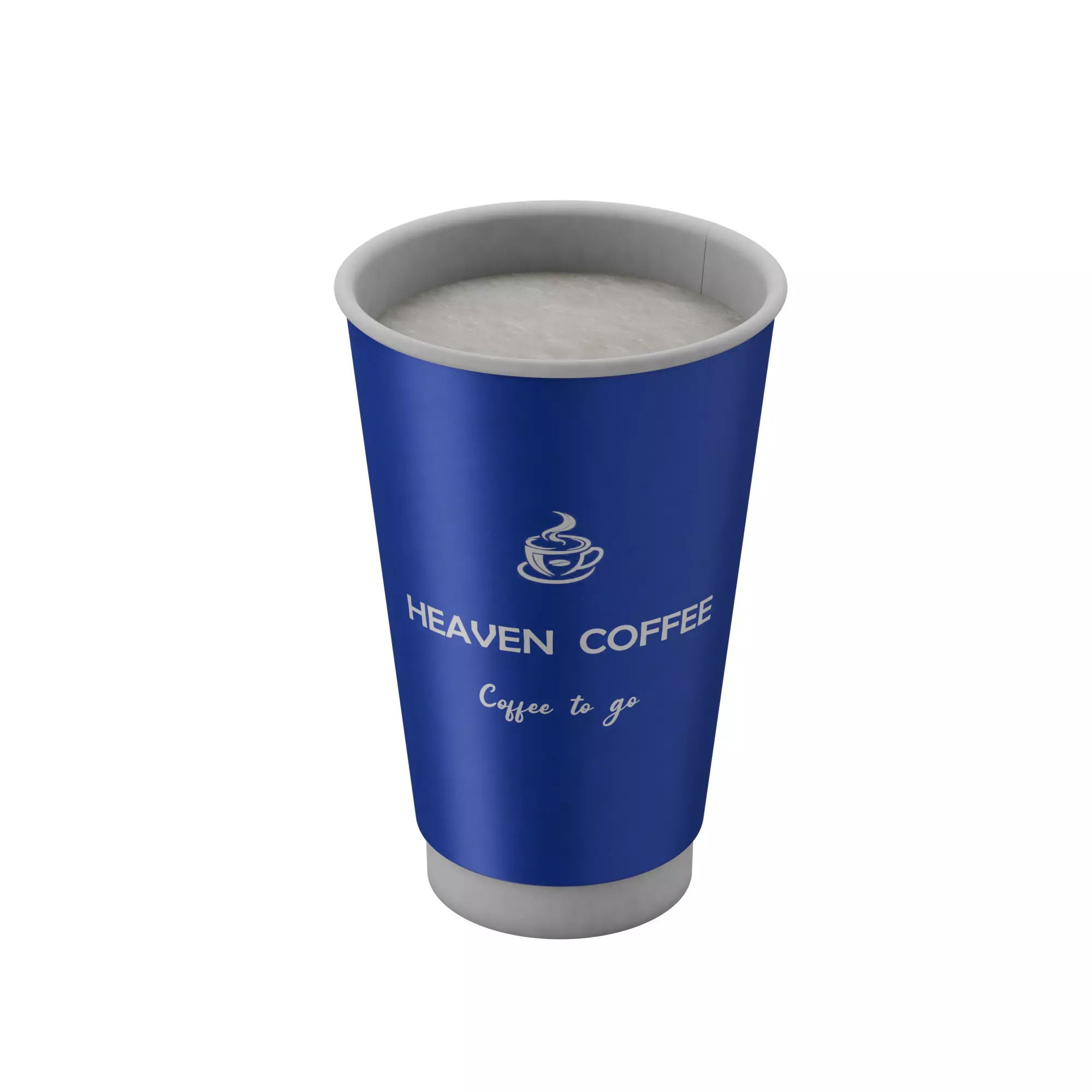 Cup To Go with Latte 3D model_9