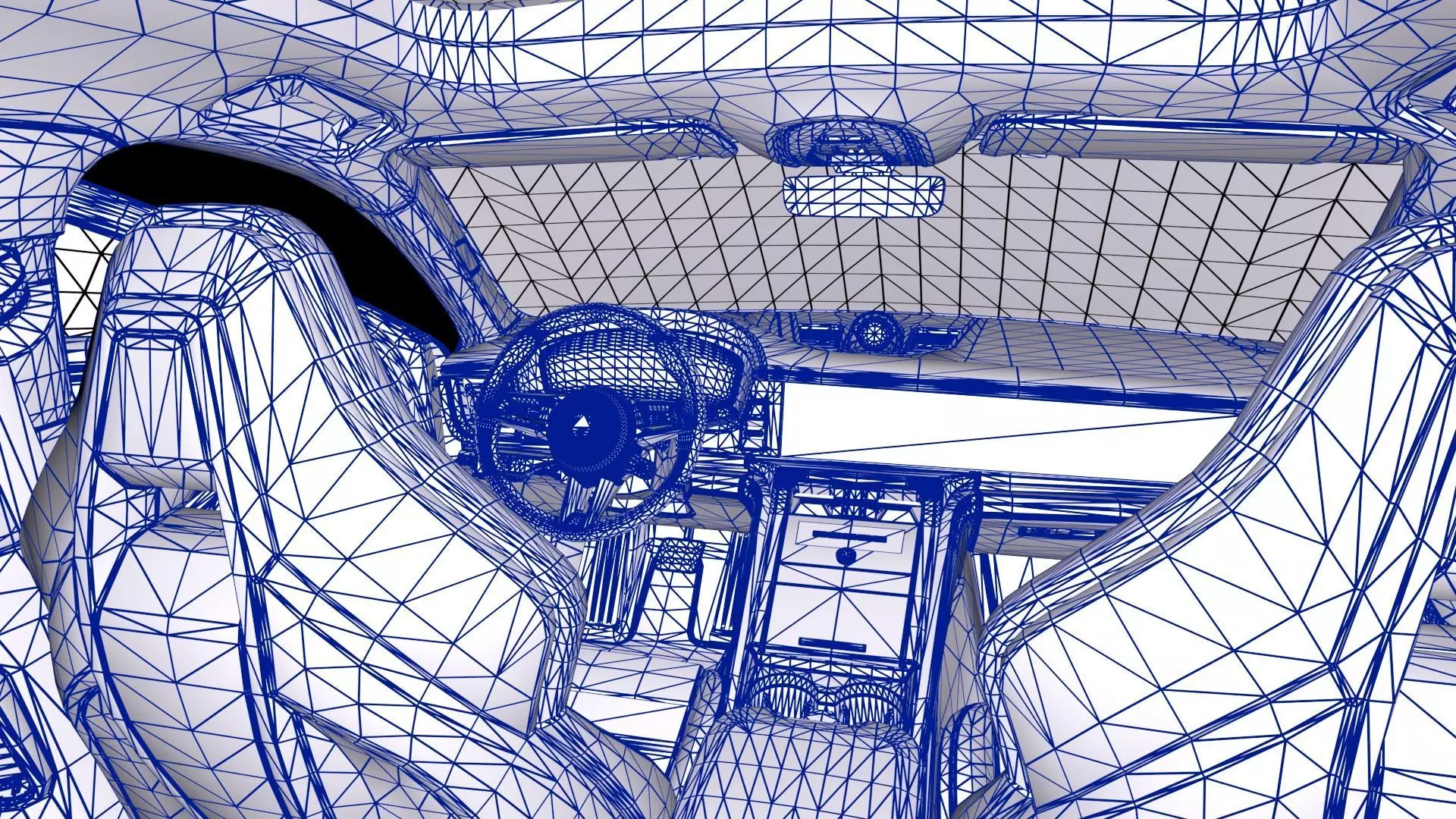 2025 Porsche Panamera Turbo E-Hybrid Low-poly 3D model_23