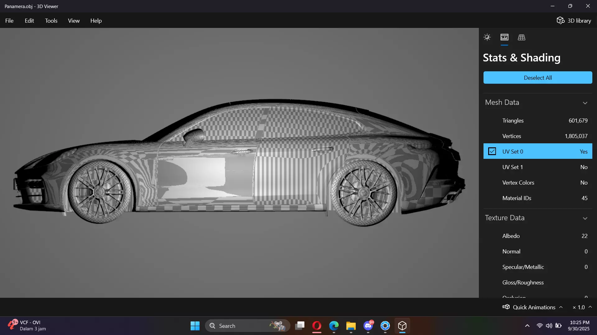 2025 Porsche Panamera Turbo E-Hybrid Low-poly 3D model_26