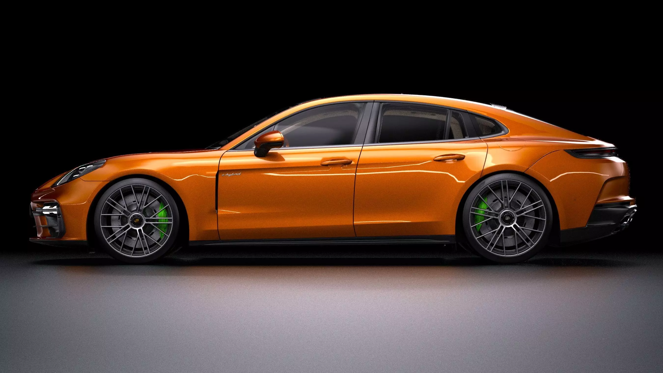 2025 Porsche Panamera Turbo E-Hybrid Low-poly 3D model_7