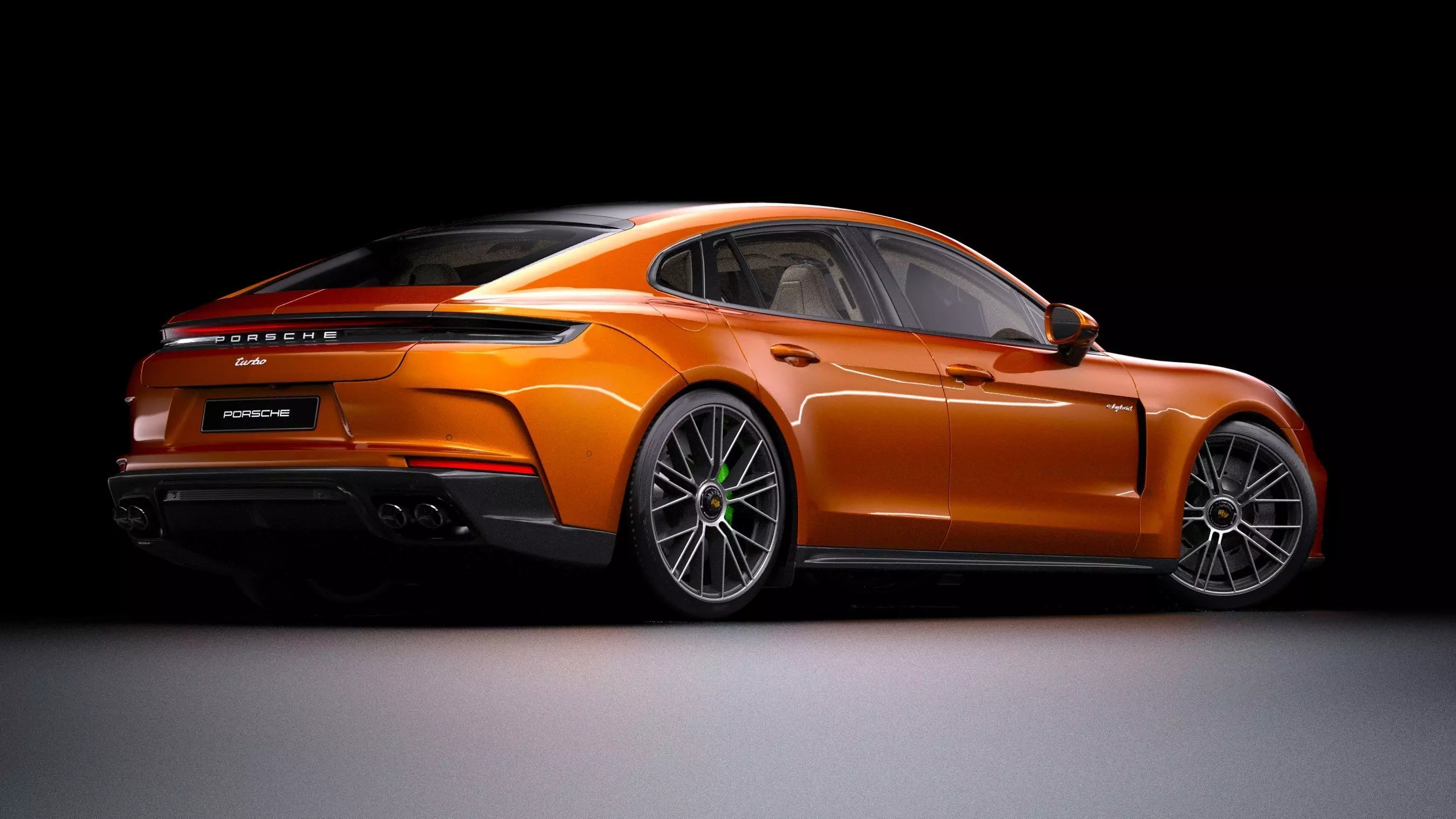 2025 Porsche Panamera Turbo E-Hybrid Low-poly 3D model_4