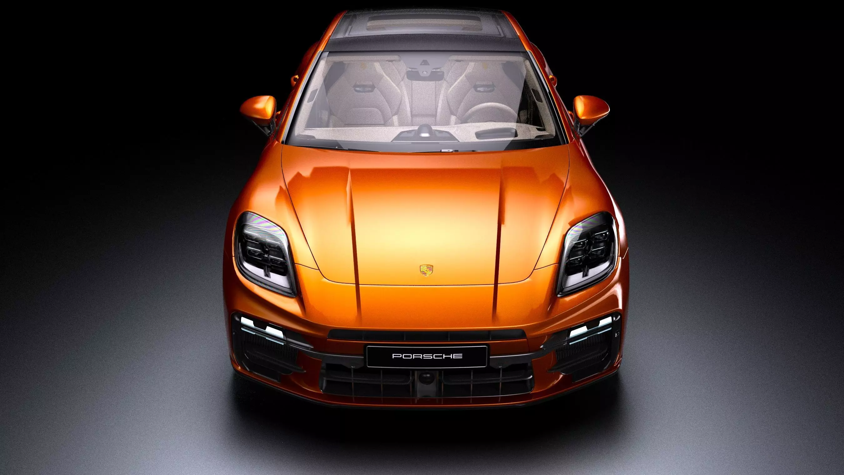 2025 Porsche Panamera Turbo E-Hybrid Low-poly 3D model_8