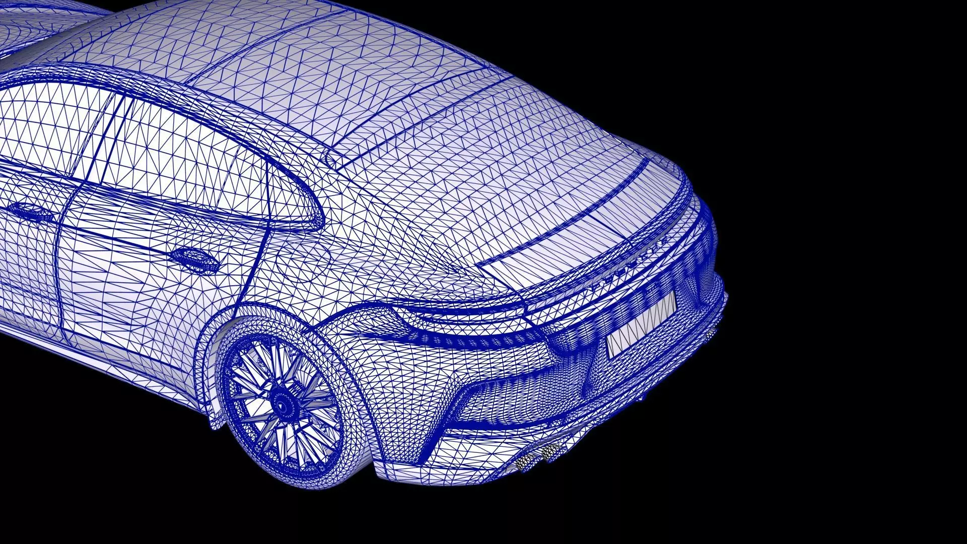 2025 Porsche Panamera Turbo E-Hybrid Low-poly 3D model_17