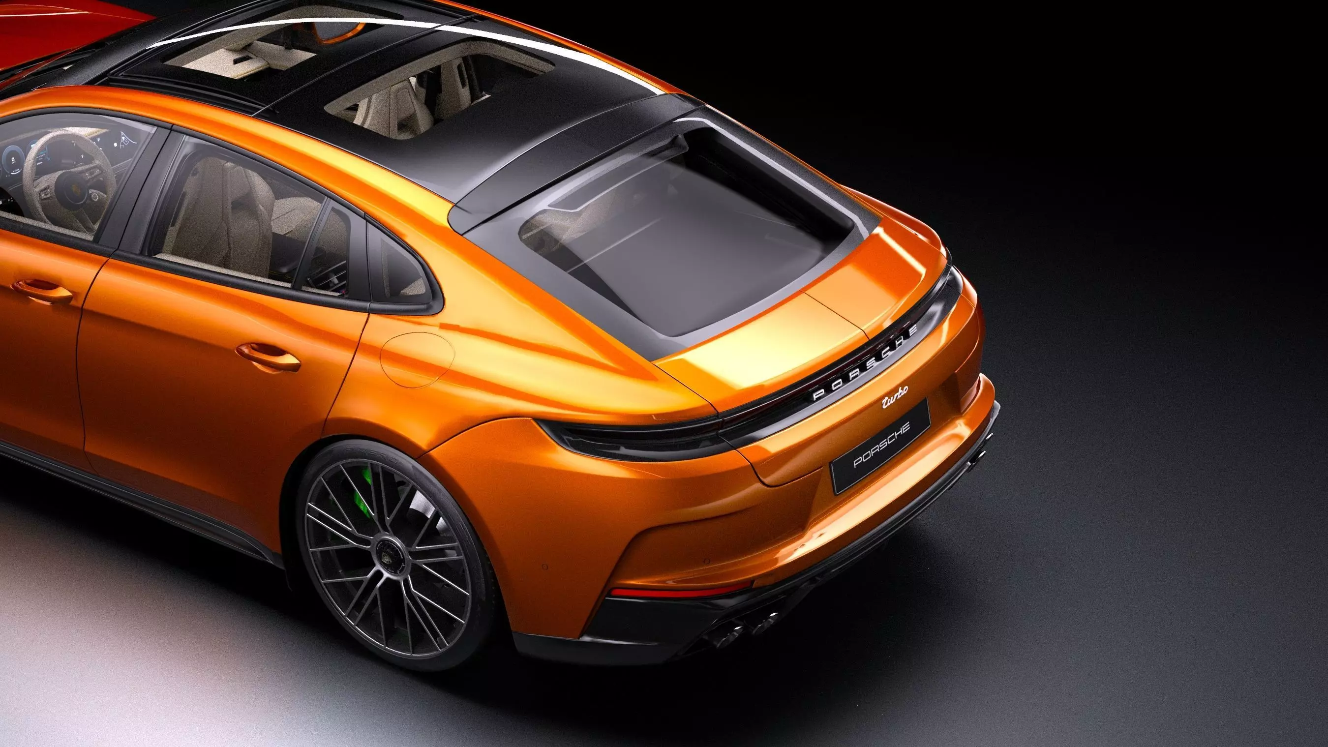 2025 Porsche Panamera Turbo E-Hybrid Low-poly 3D model_5