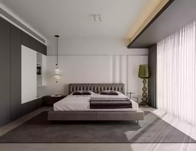 modern bedroom interior 