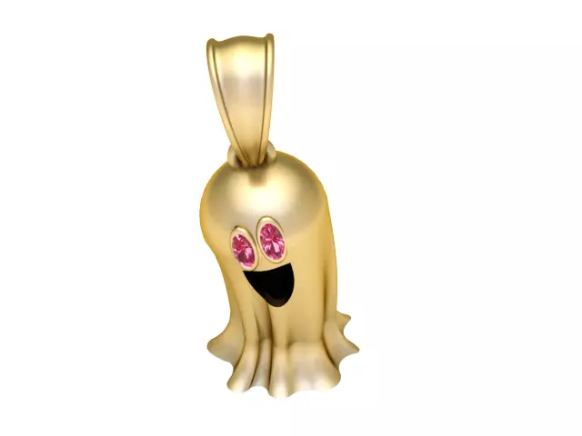Lady Flying Ghost Pendant 3D Printable Model 3D print model