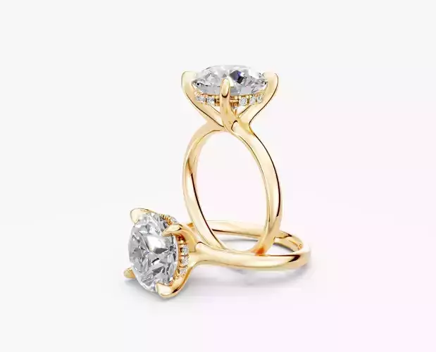 ZKR04 HIDDEN HALO RING