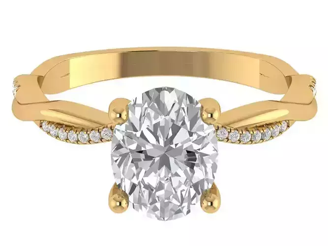 OVAL ENGAGEMENT RING