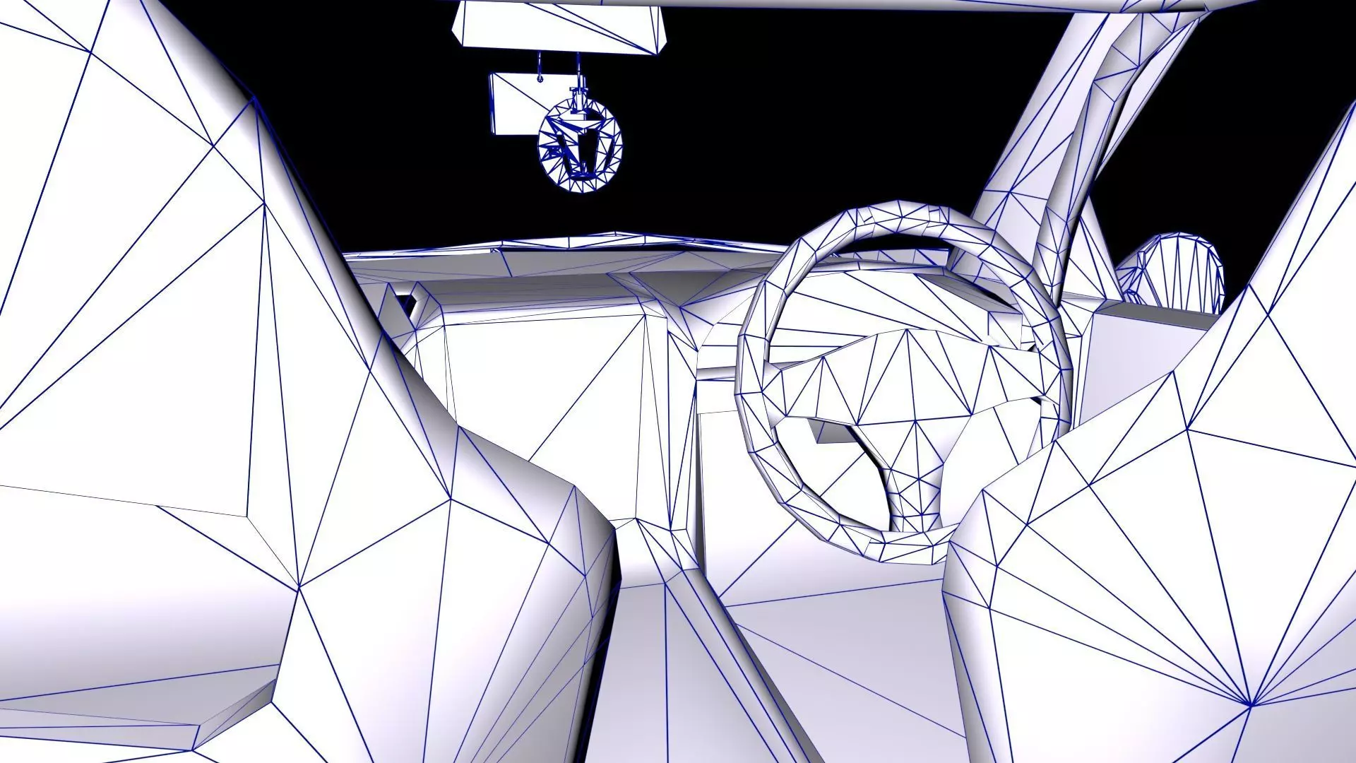 Liberty Walk Super Silhouette Nissan R34 Skyline Low-poly 3D model_21