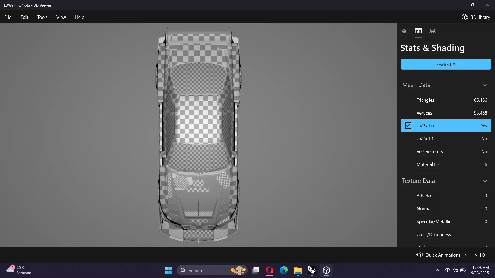 Liberty Walk Super Silhouette Nissan R34 Skyline Low-poly 3D model_25