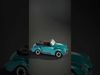 Classic Teal Convertible model pack Low-poly 3D model_2
