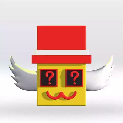 Admin Lucky Block Steal a Brainrot STL 3D Model 3mf