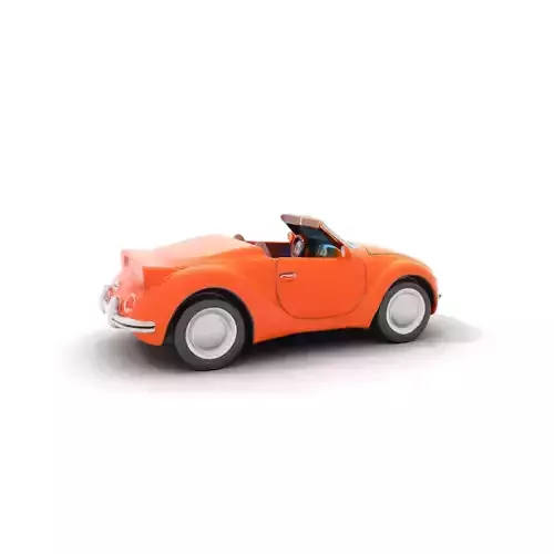 Vintage Orange Convertible model pack