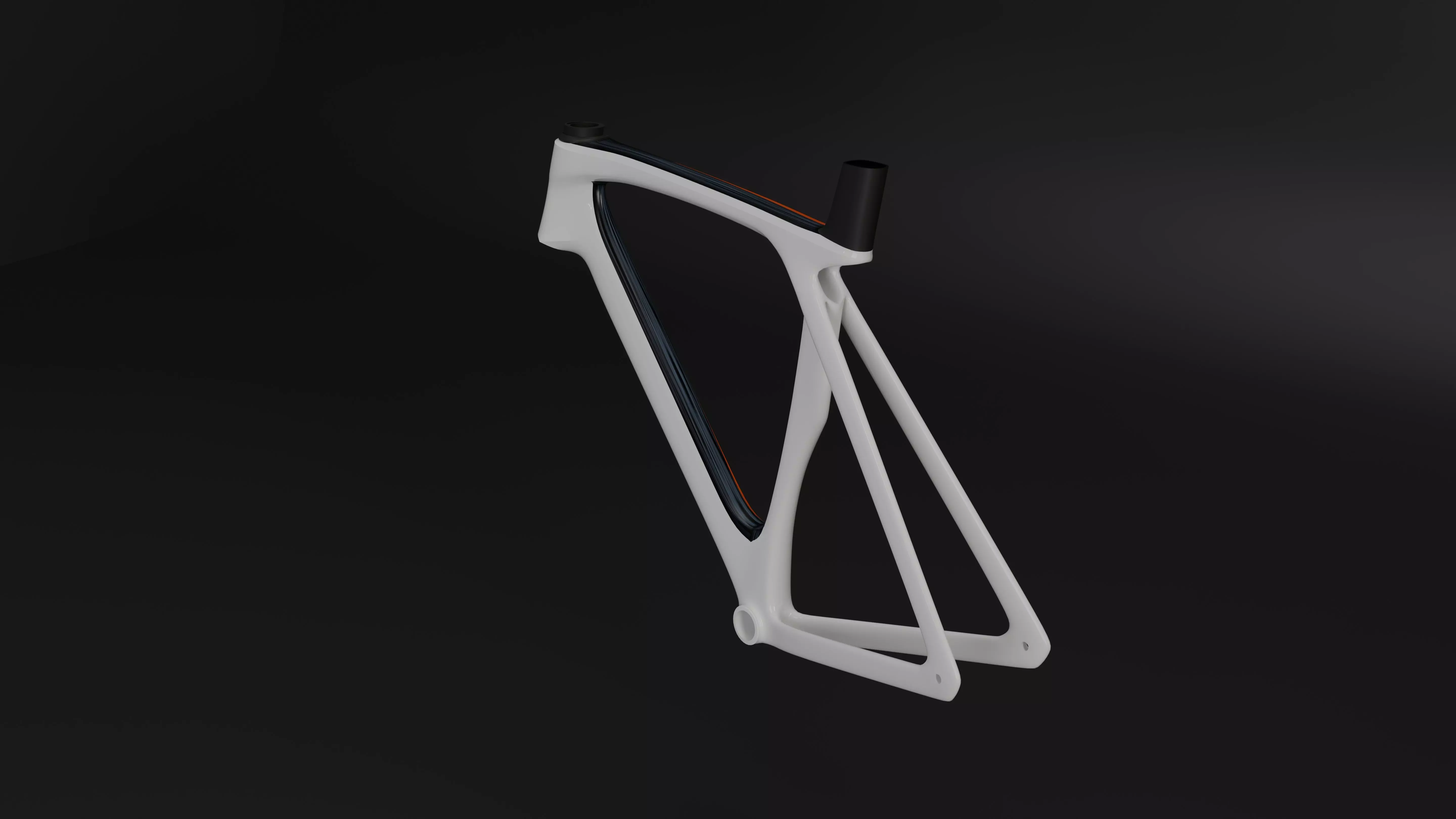 fixie road bike style Low-poly 3D model_11