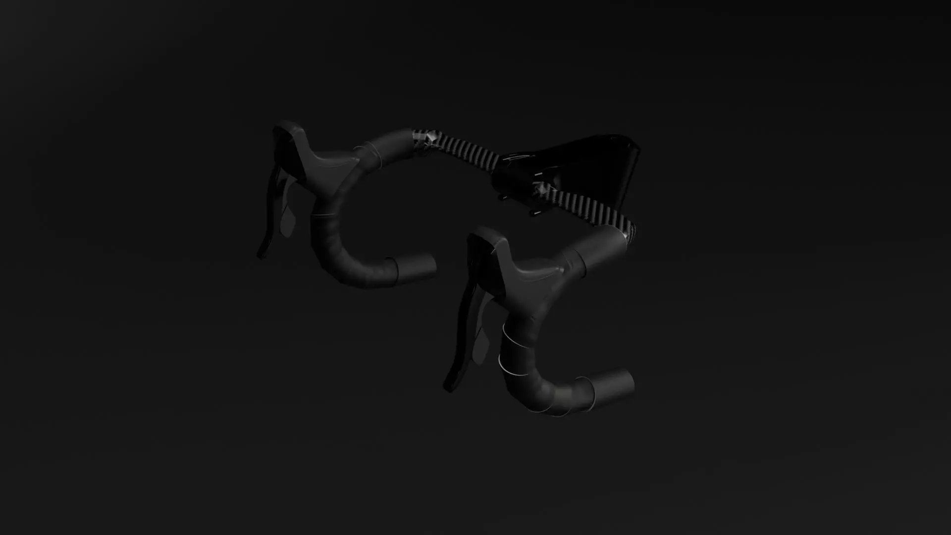 fixie road bike style Low-poly 3D model_13