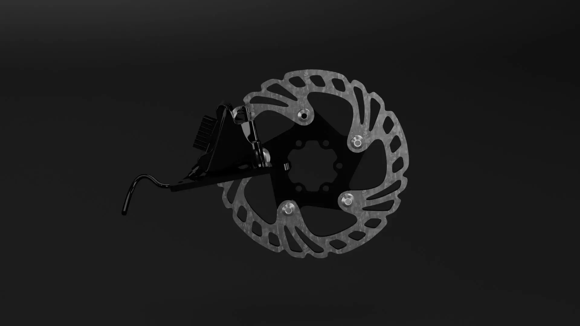 fixie road bike style Low-poly 3D model_15