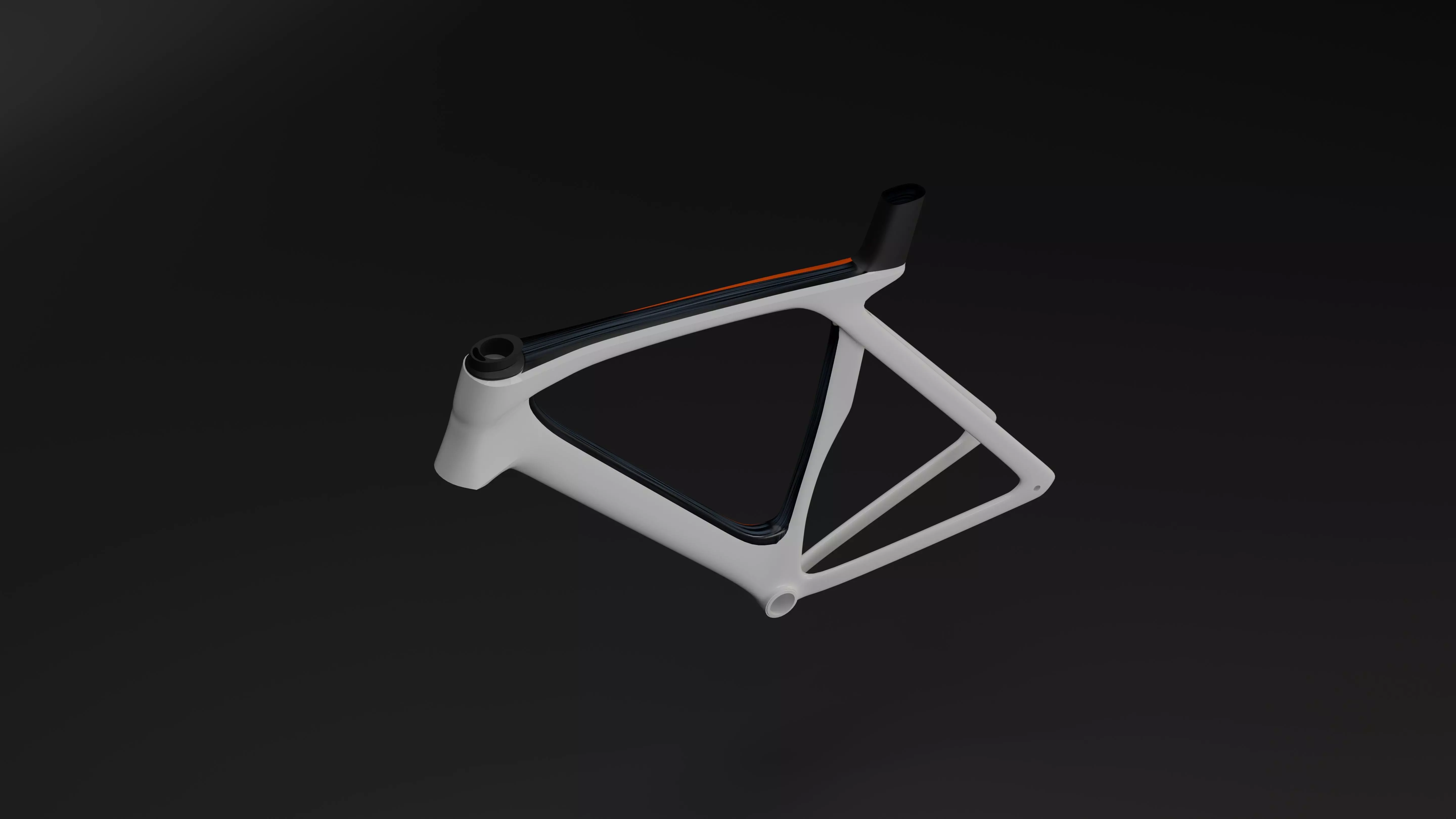 fixie road bike style Low-poly 3D model_14