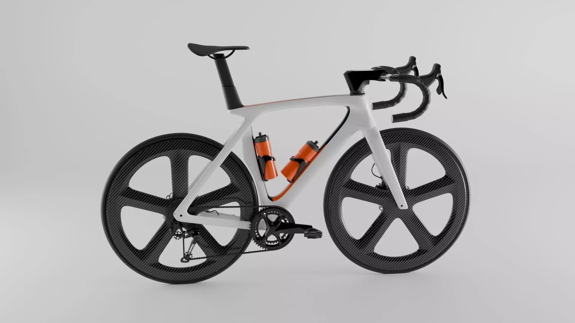 fixie road bike style Low-poly 3D model_17