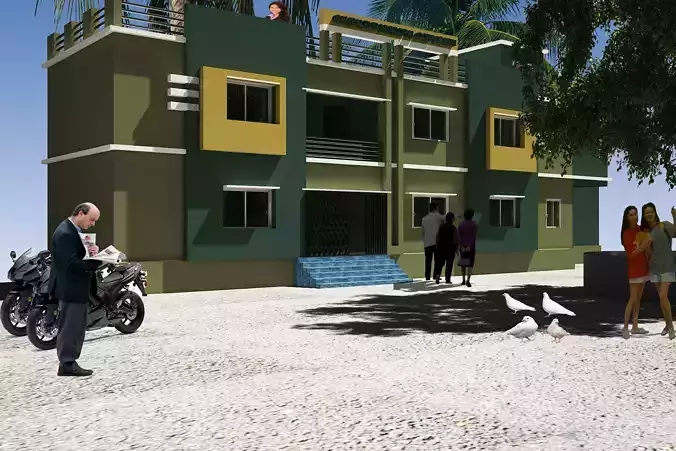 Building View 3d Free 3D model