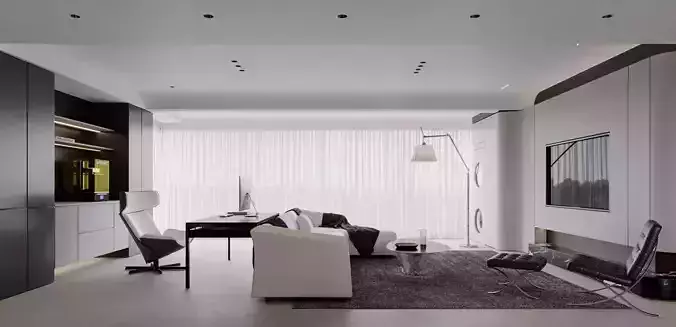 modern living  room interior 