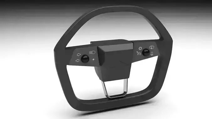 Cybertruck Steering Wheel 3D model