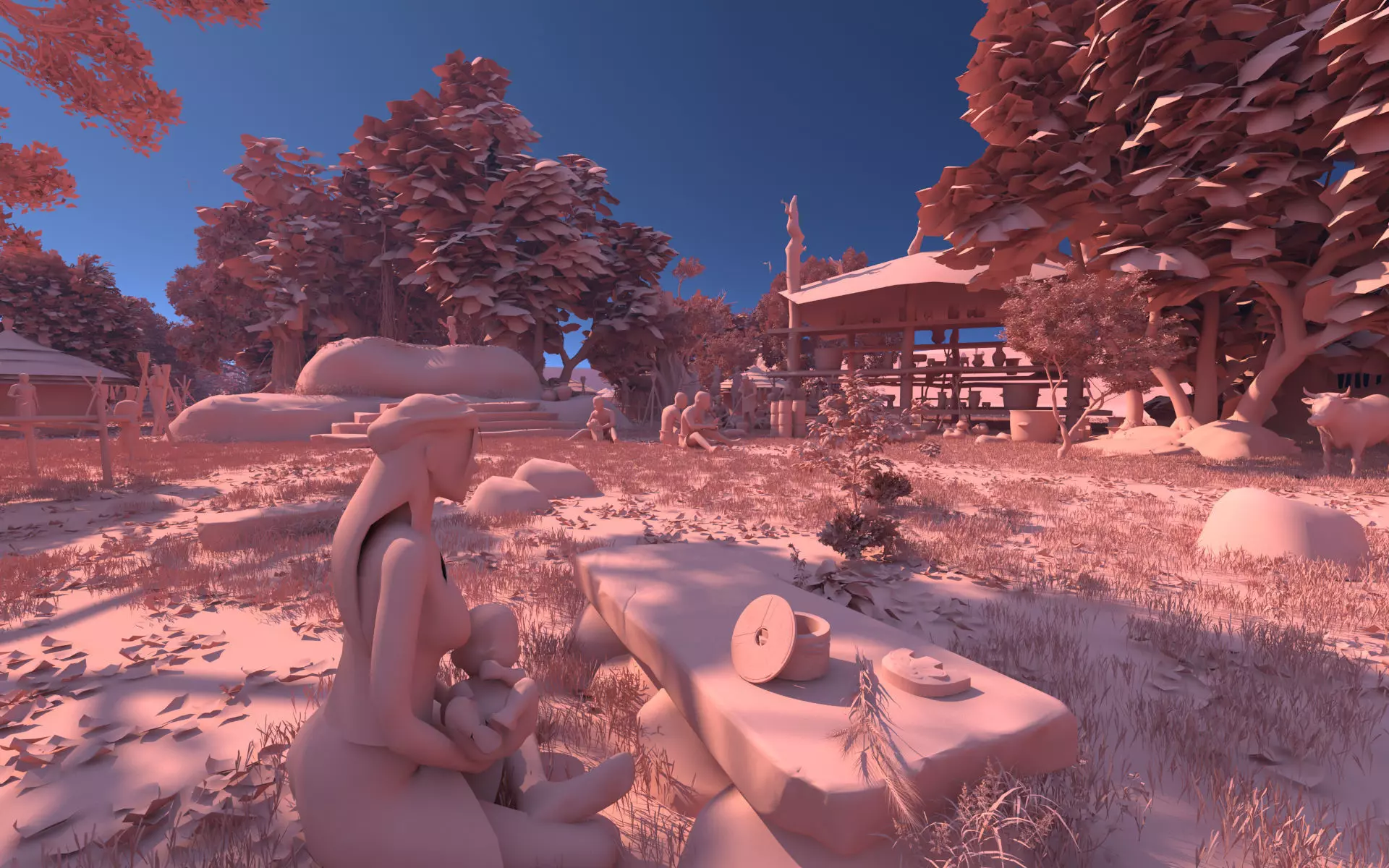 primitive society 3D model_4