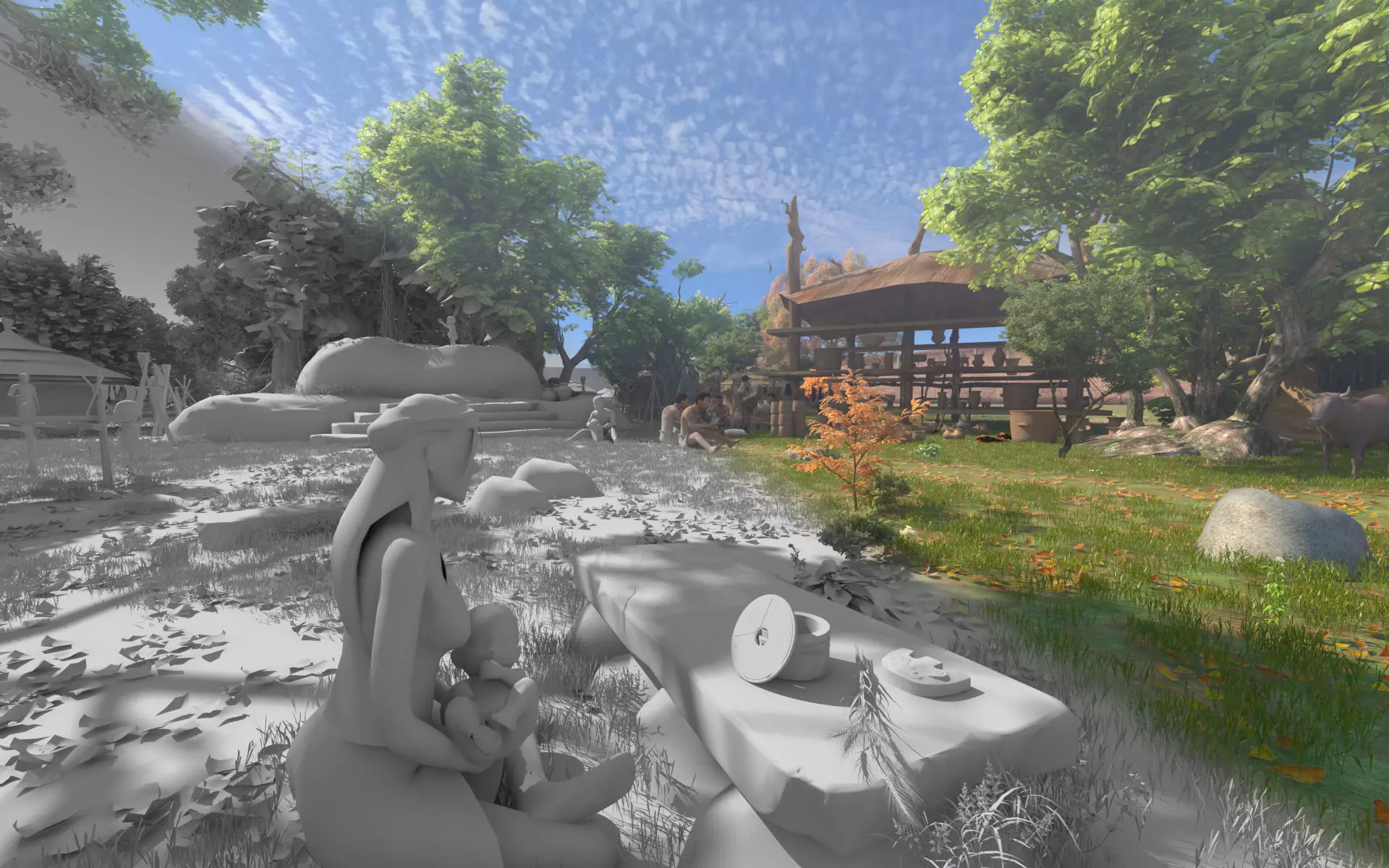 primitive society 3D model_3