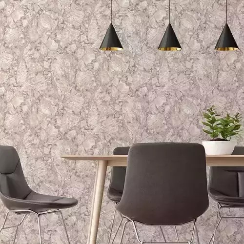 Ivory Taupe Stone Vein Wallpaper