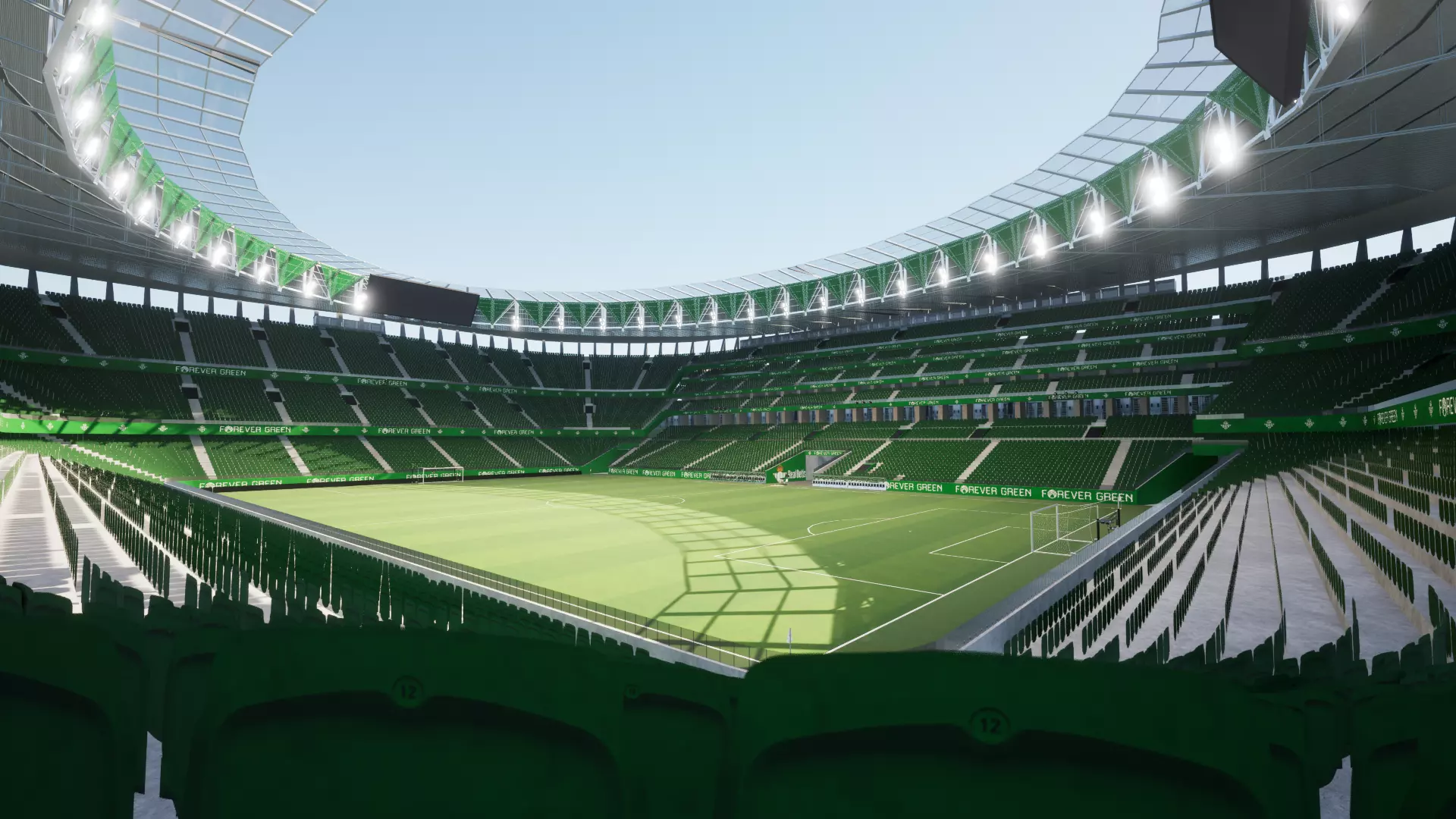 ESTADIO BENITO VILLAMARIN REFORMADO SKETCHUP TWINMOTION 3D model