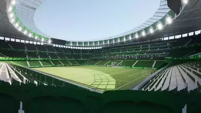 ESTADIO BENITO VILLAMARIN REFORMADO SKETCHUP TWINMOTION 