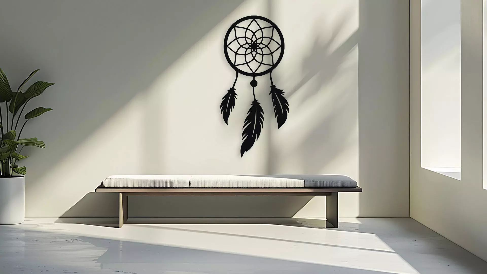 Dream Catcher Wall Decor Art 3D model_3