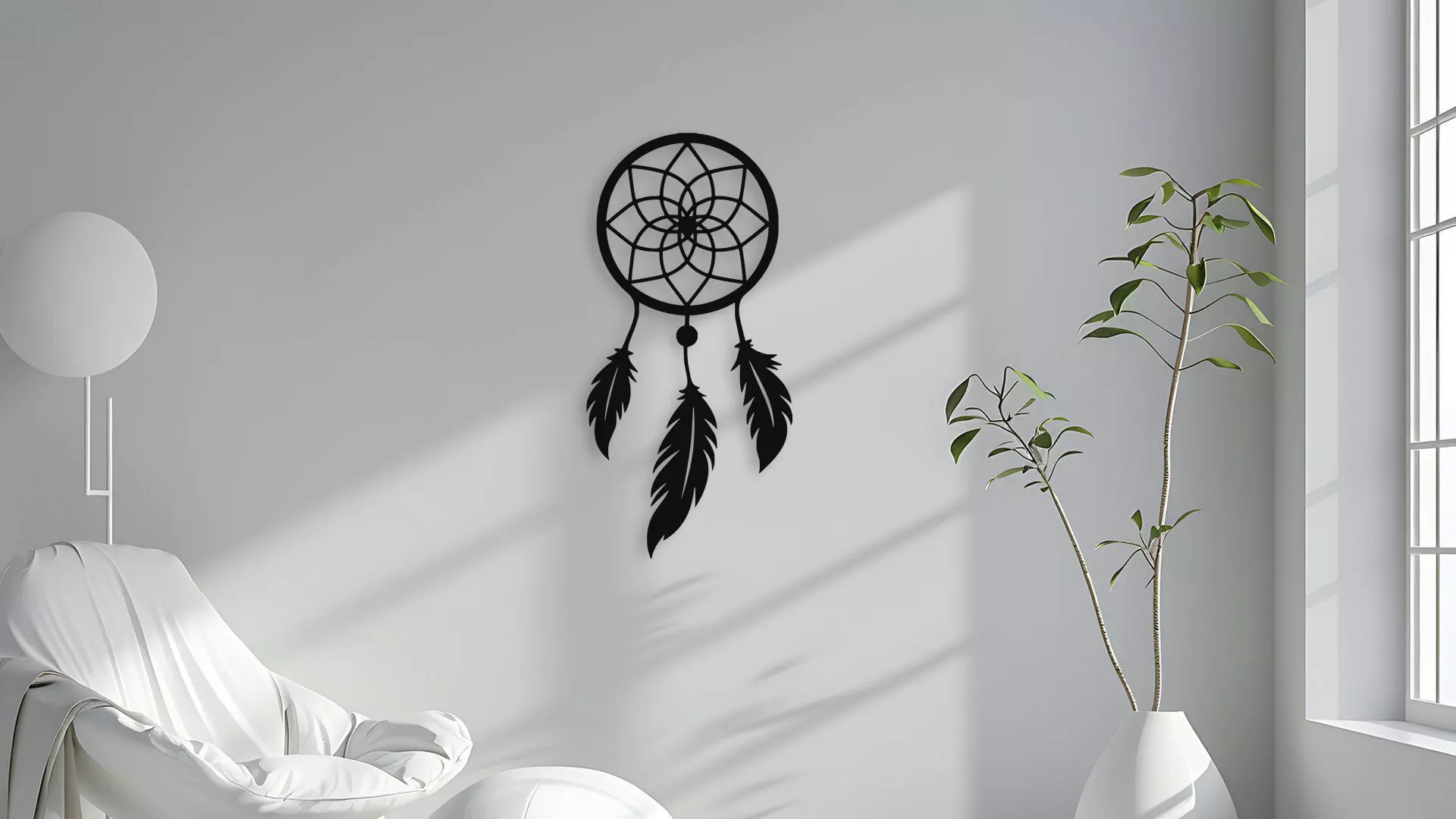 Dream Catcher Wall Decor Art 3D model_4