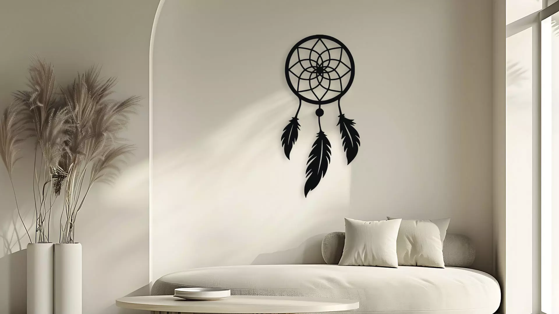 Dream Catcher Wall Decor Art 3D model_5