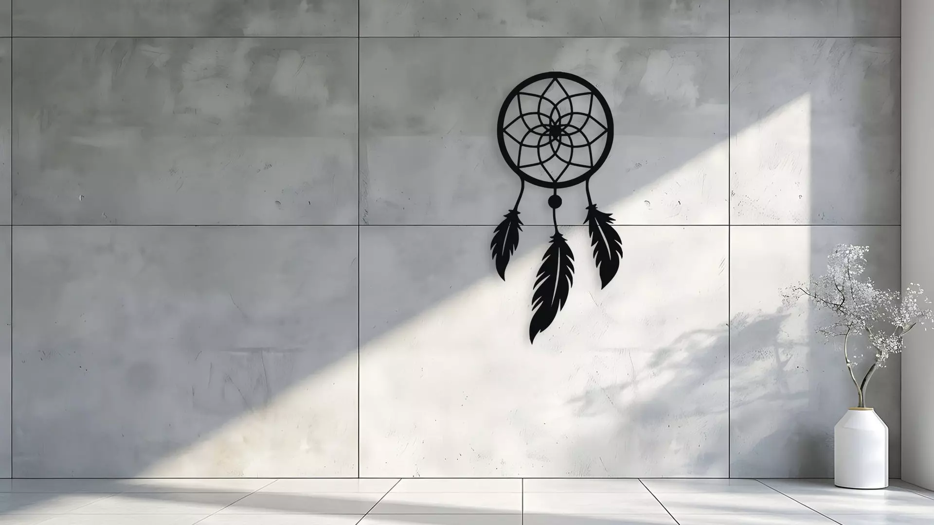 Dream Catcher Wall Decor Art 3D model_1
